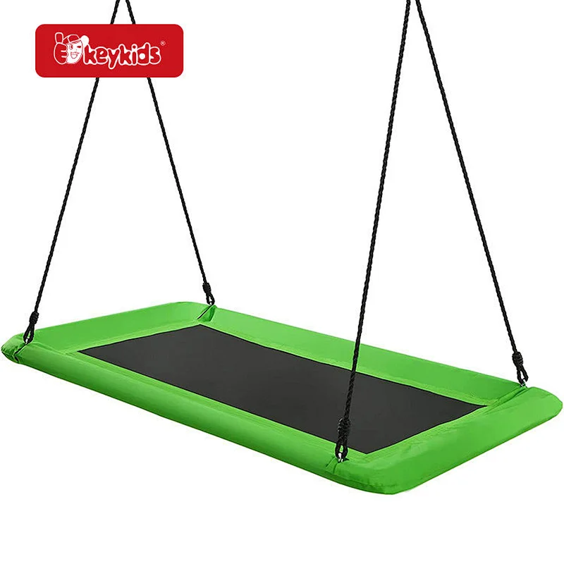 Large Waterproof Fabric Kids Children Platform Swing with Adjustable Ropes W01D294
